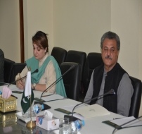 NPO 2013 Presentation with Minister for Industries and Production Division Mr. Ghulam Murtaza Khan Jatoi